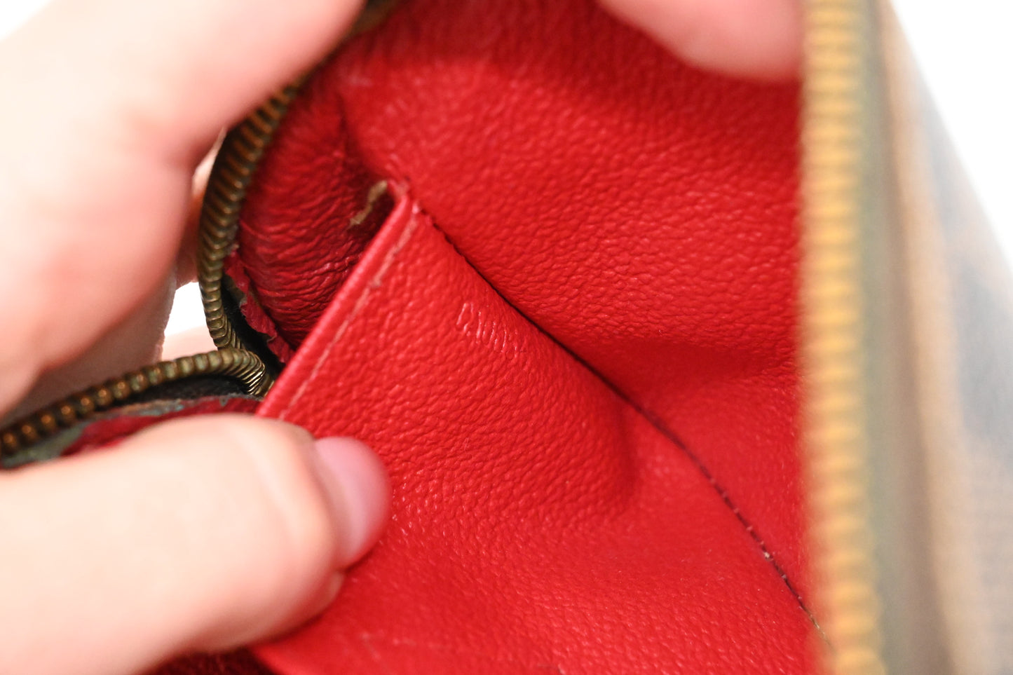Louis Vuitton Pochette Cosmetique in Damier Ebene Canvas