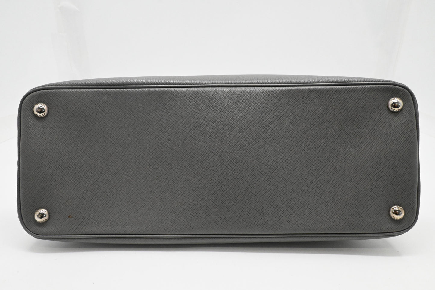 Prada Promenade in Gray Saffiano Leather