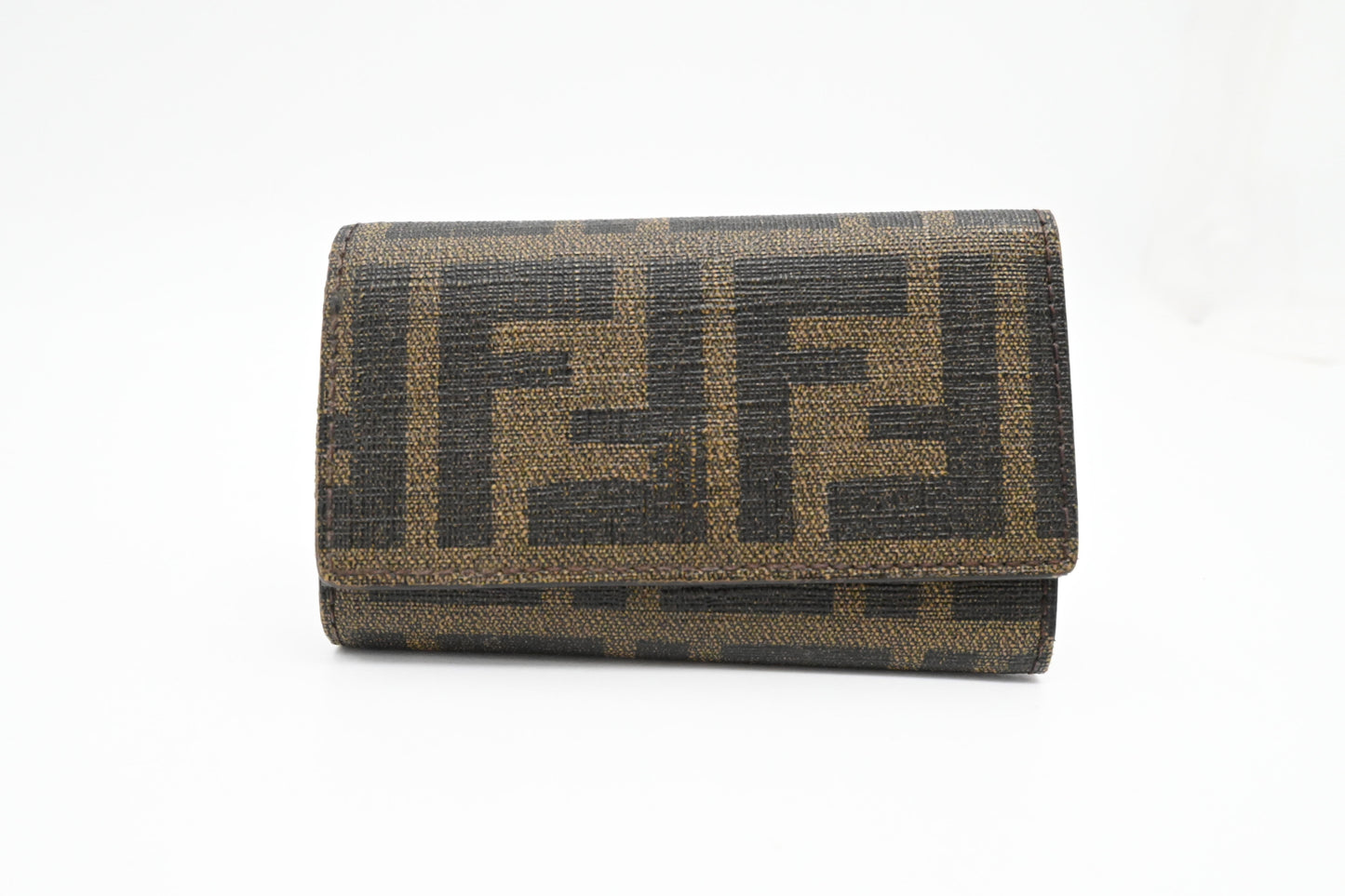 Fendi 6 Key Case in Zucca Canvas