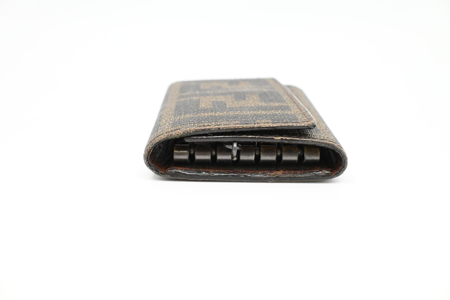 Fendi 6 Key Case in Zucca Canvas