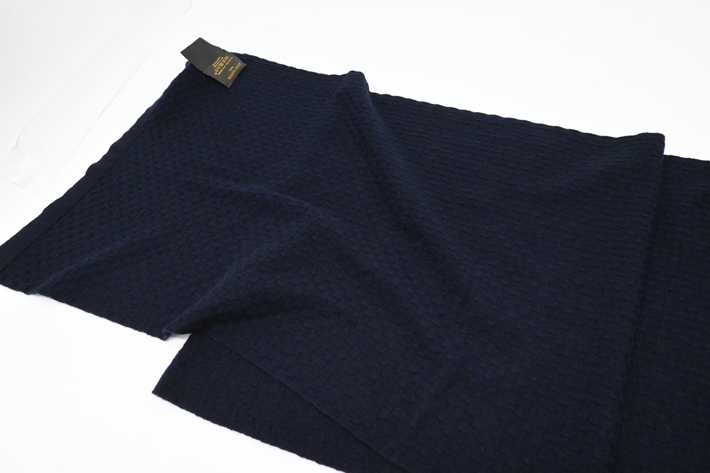Louis Vuitton Scarf in Blue Cotton and Cashmere