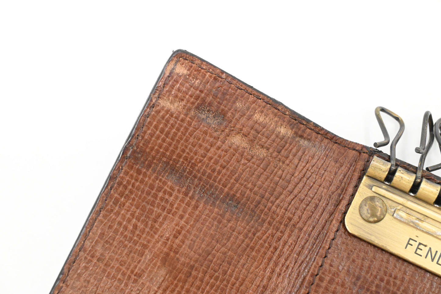 Fendi 6 Key Case in Zucca Canvas