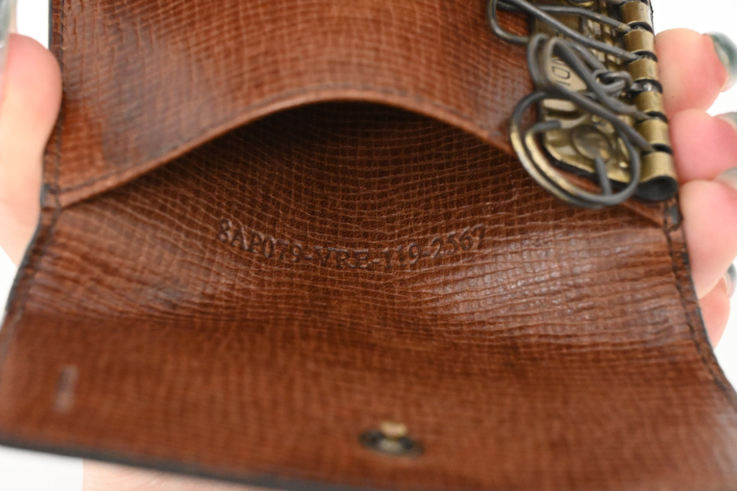 Fendi 6 Key Case in Zucca Canvas