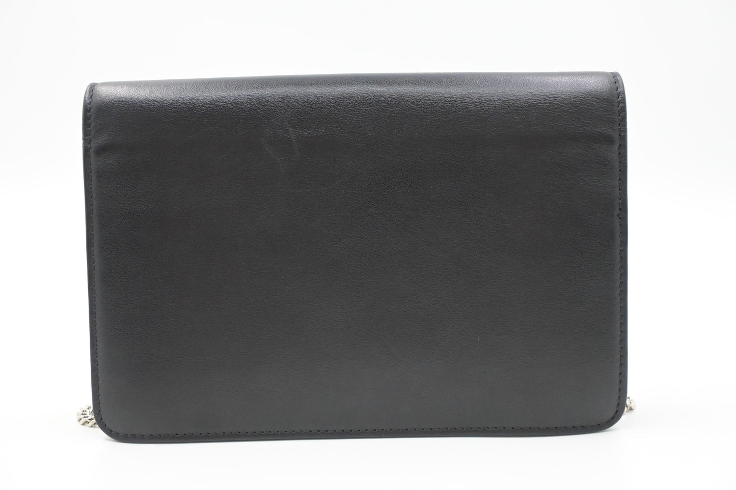 Fendi Hypnoteyes Clutch on Chain in Black Leather