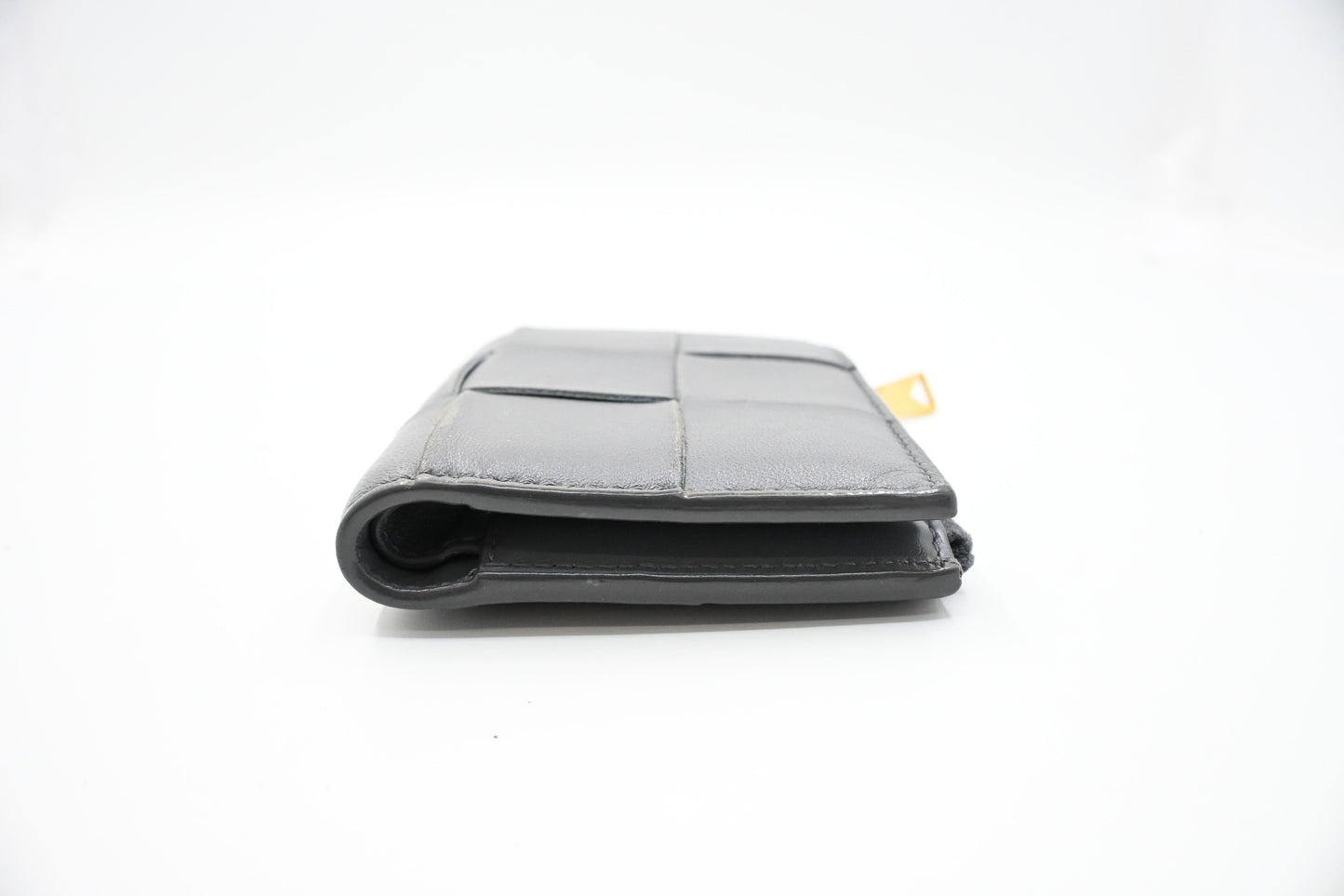 Bottega Veneta Bifold Wallet in Gray Intrecciato Leather