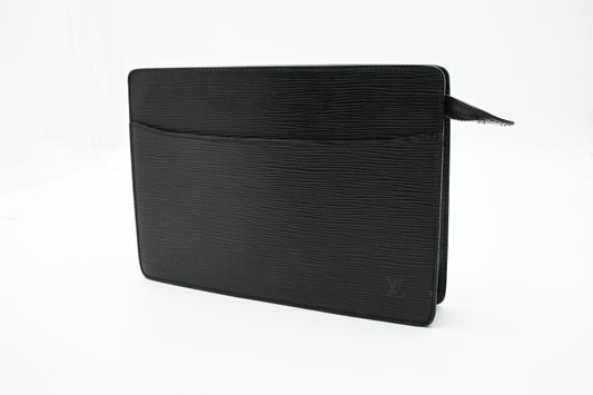 Louis Vuitton Pochette Homme in Black Epi Leather