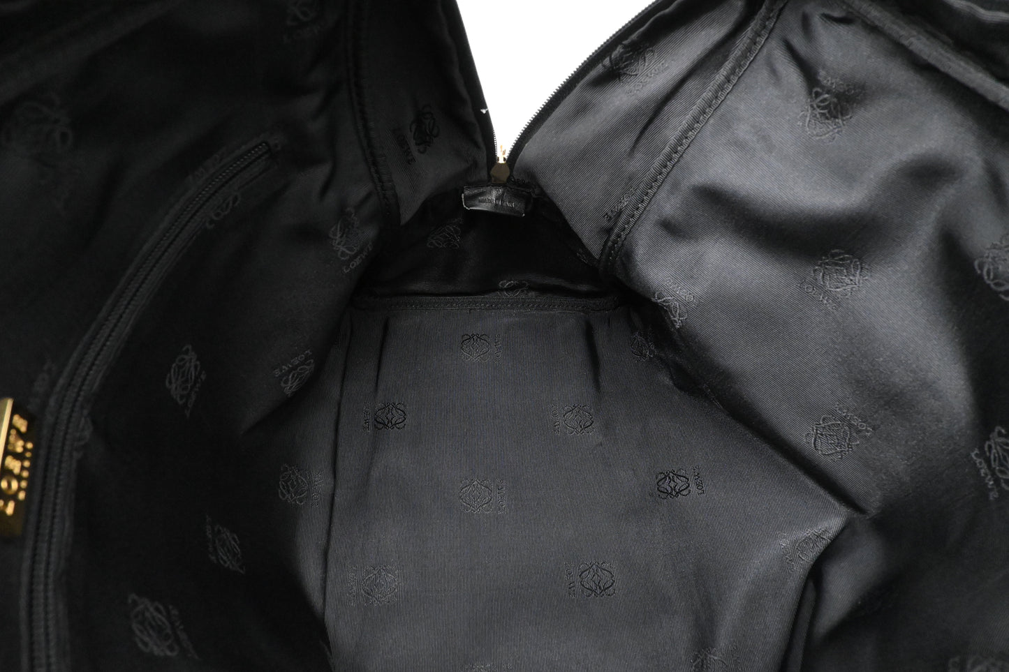 Loewe Large Amazona in Black Leather