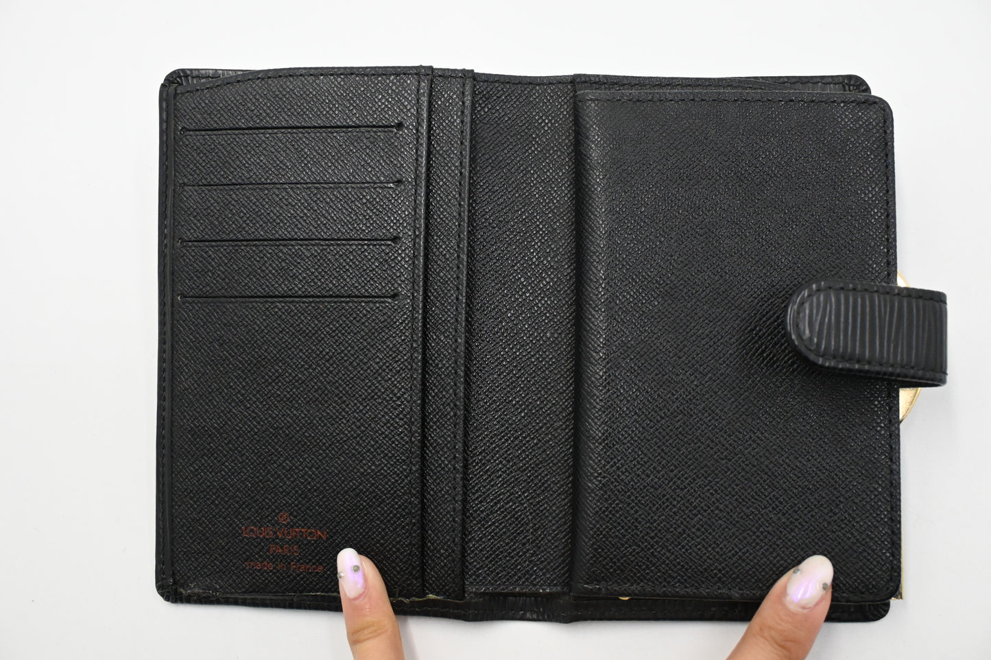 Louis Vuitton Viennois Wallet in Black Epi Leather