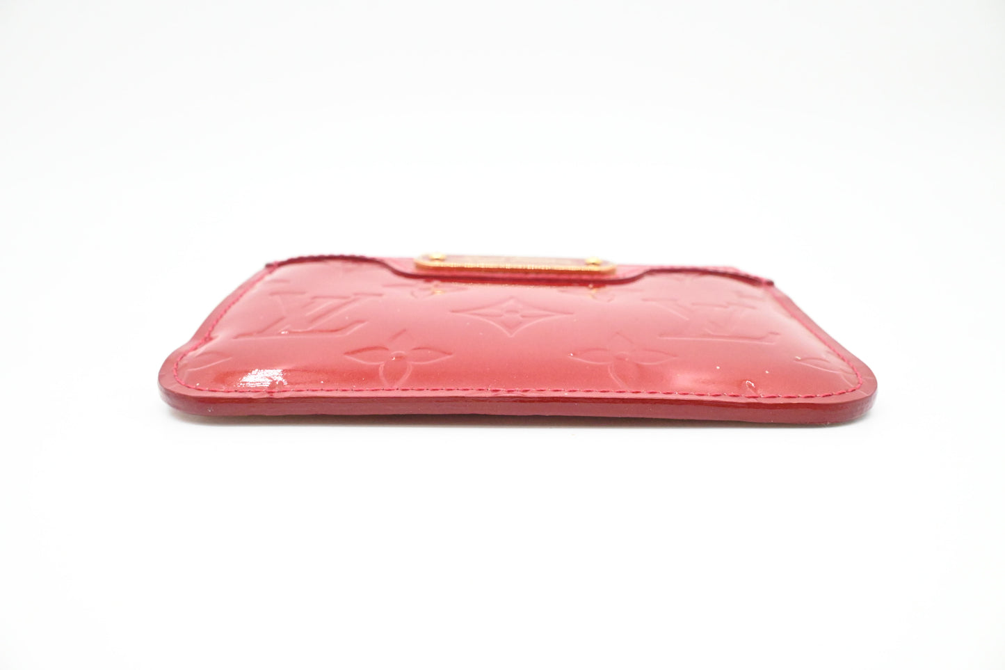 Louis Vuitton Pochette Cles in Red Vernis Leather