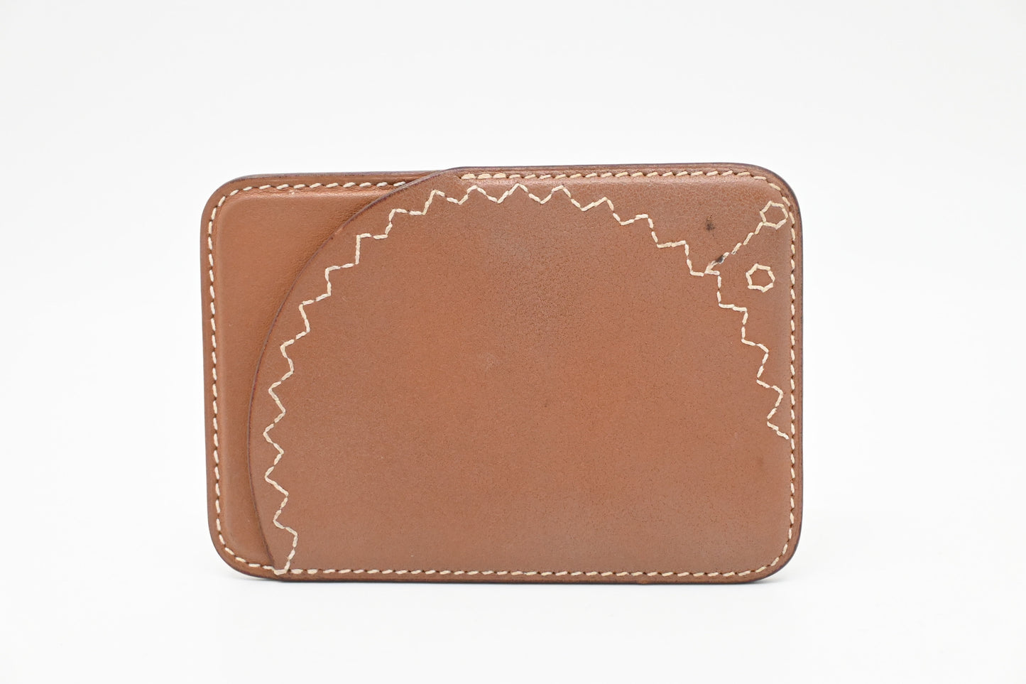 Hermes Card Holder in Brown Leather