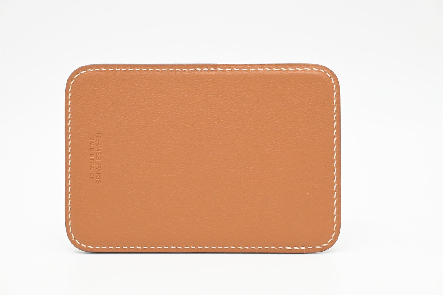 Hermes Card Holder in Brown Leather