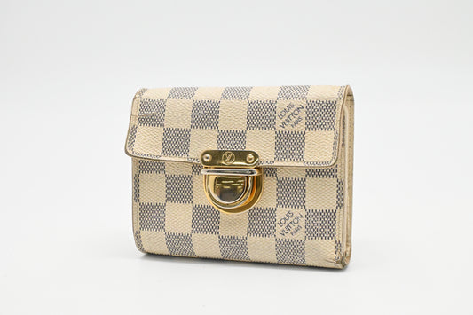 Louis Vuitton Koala Wallet in Damier Azur Canvas