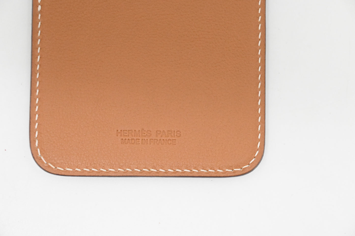 Hermes Card Holder in Brown Leather