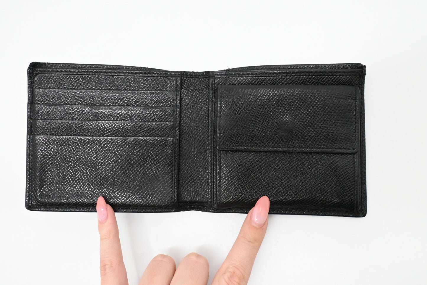 Bvlgari Bifold Wallet in Black Leather