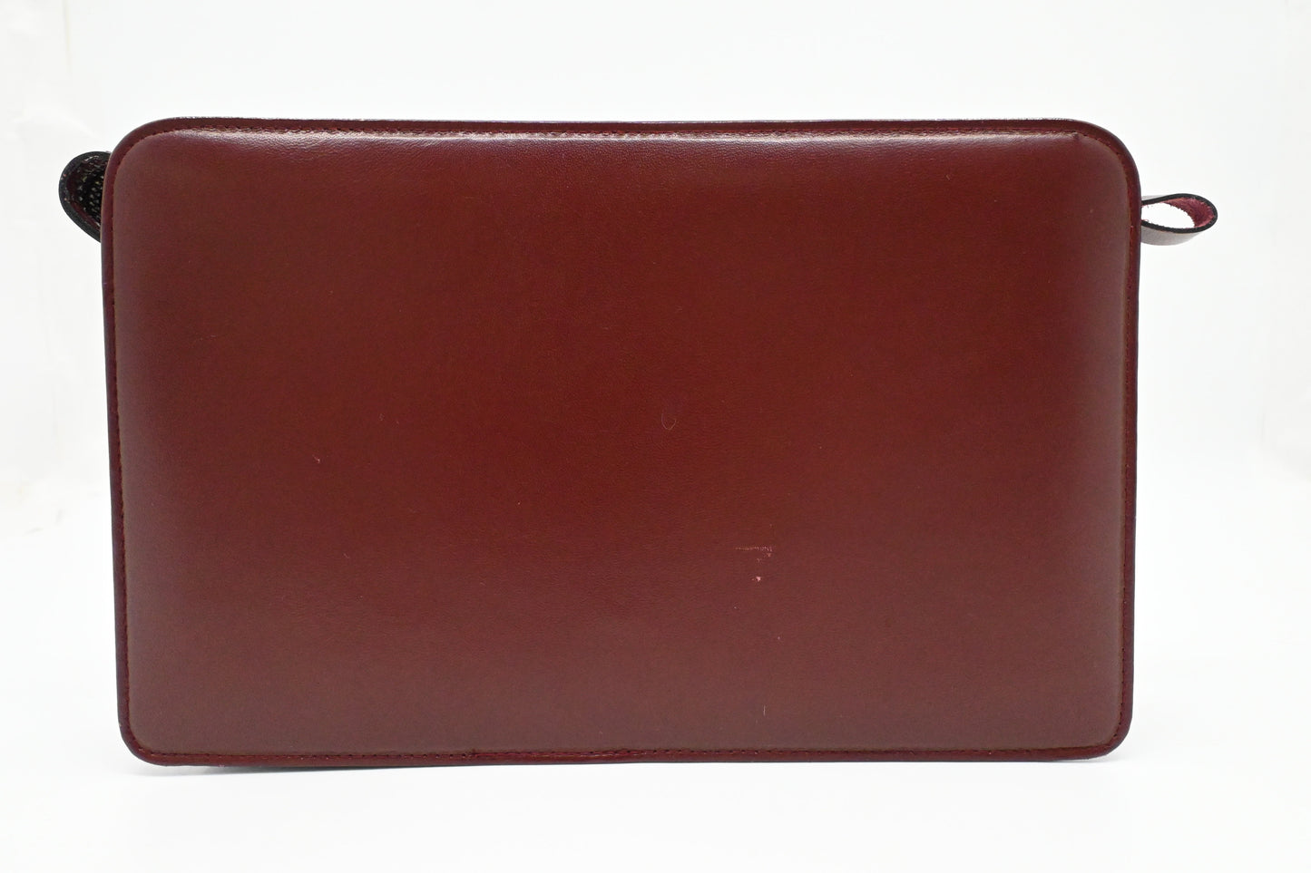Cartier Clutch in Burgundy Leather