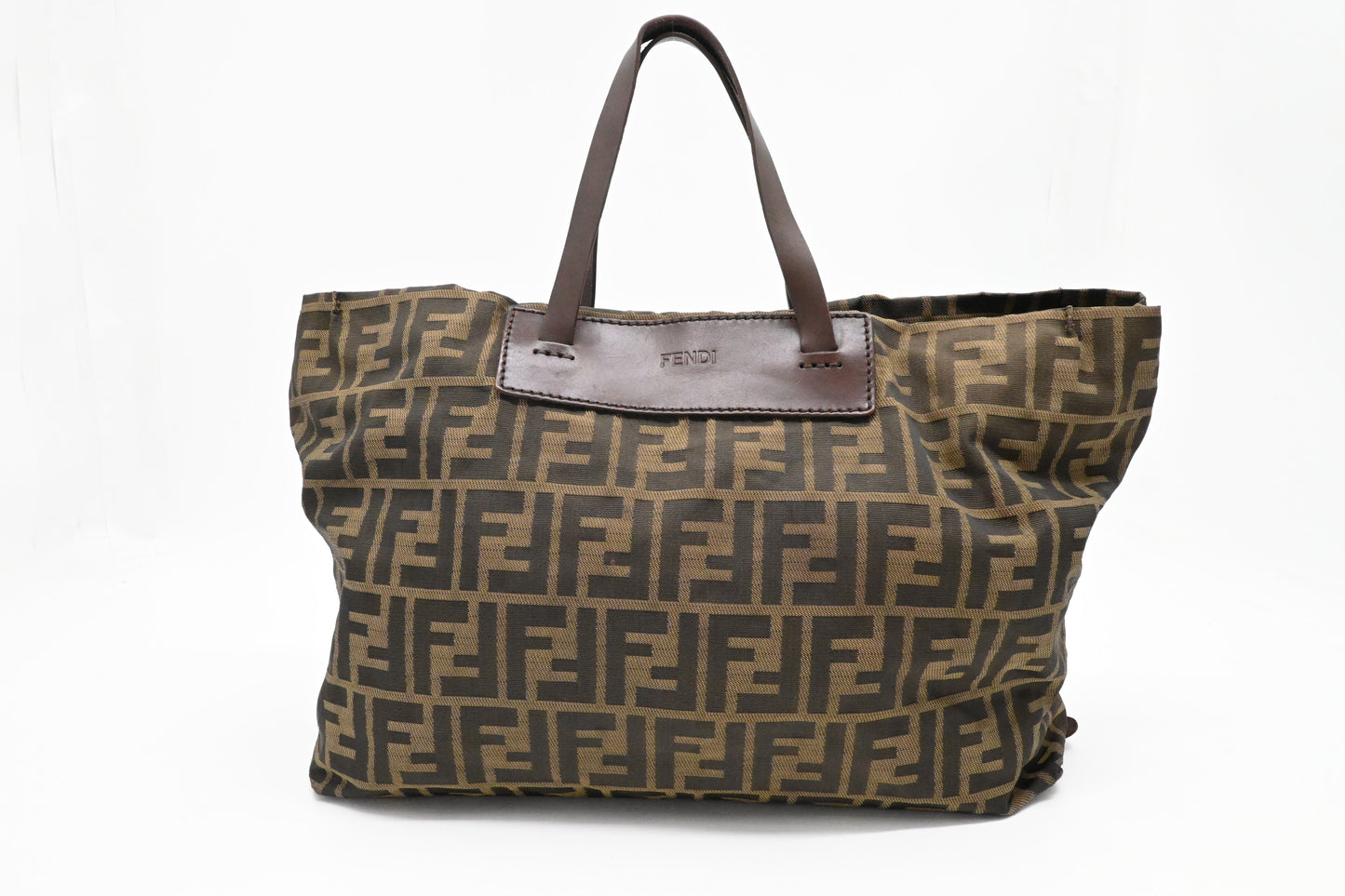Fendi Foldable Handbag in Zucca Canvas