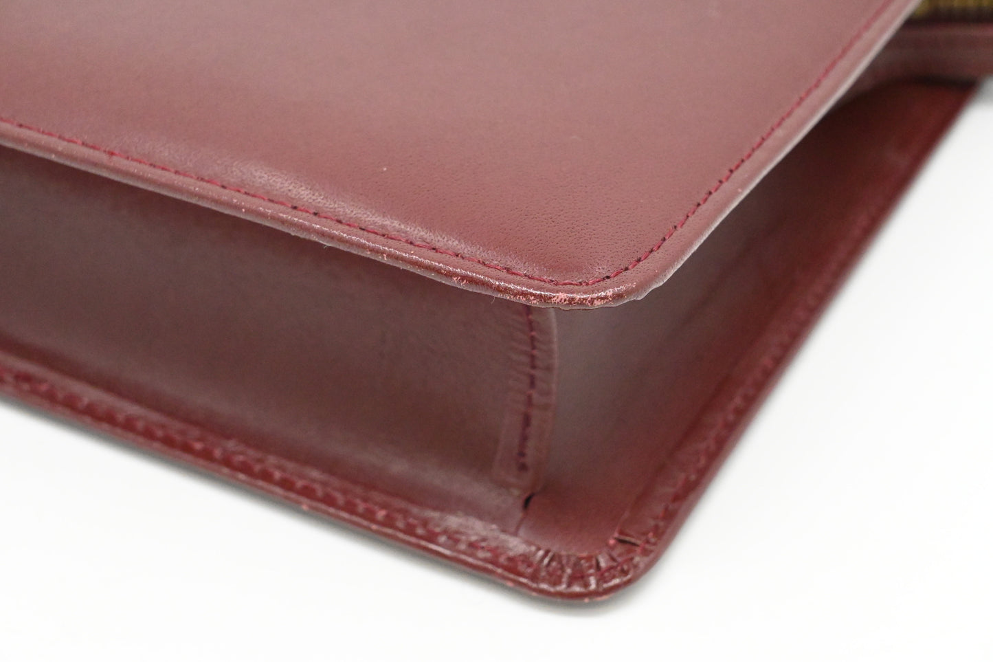 Cartier Clutch in Burgundy Leather