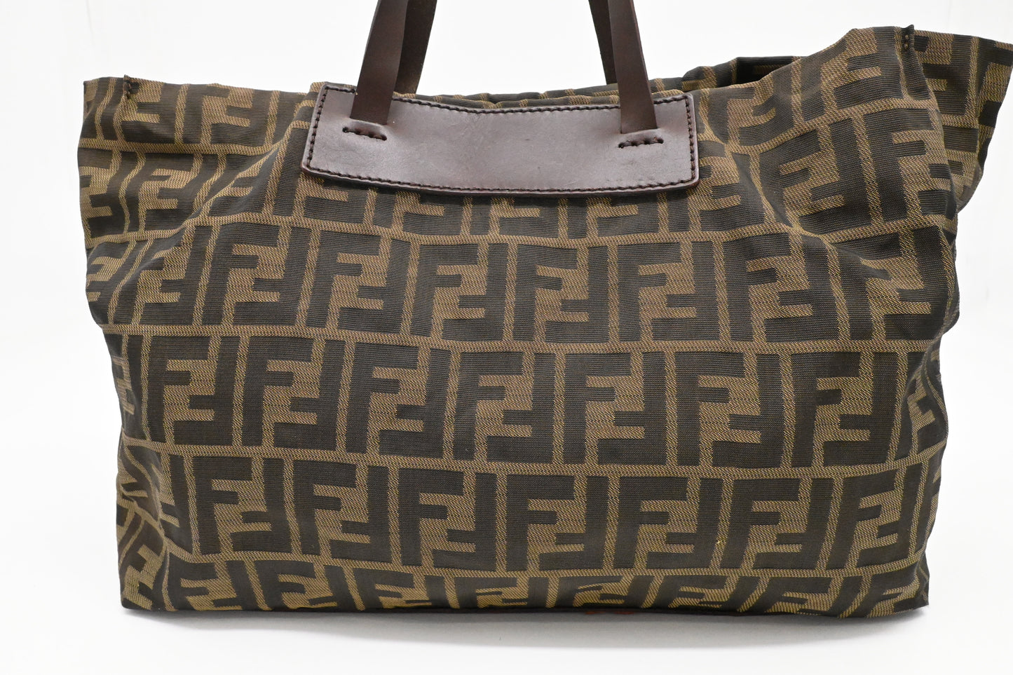 Fendi Foldable Handbag in Zucca Canvas