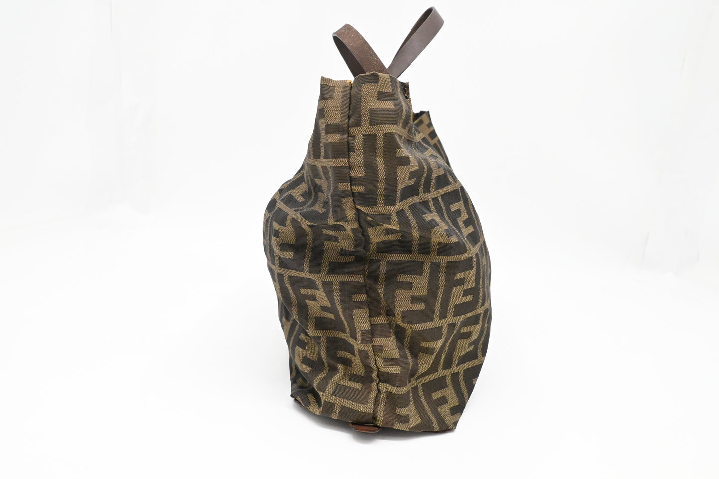 Fendi Foldable Handbag in Zucca Canvas