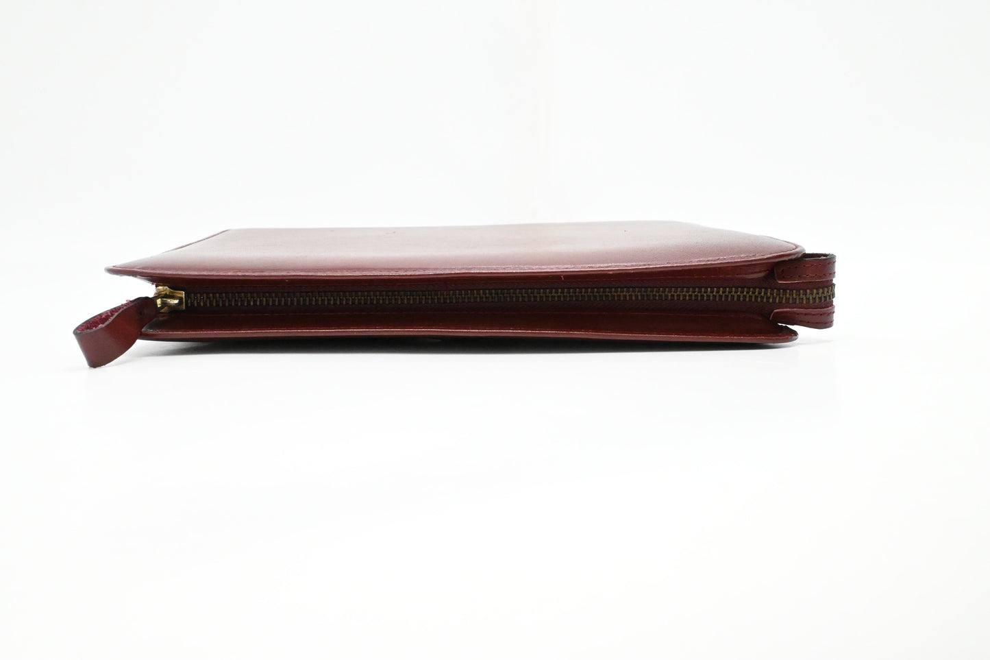 Cartier Clutch in Burgundy Leather
