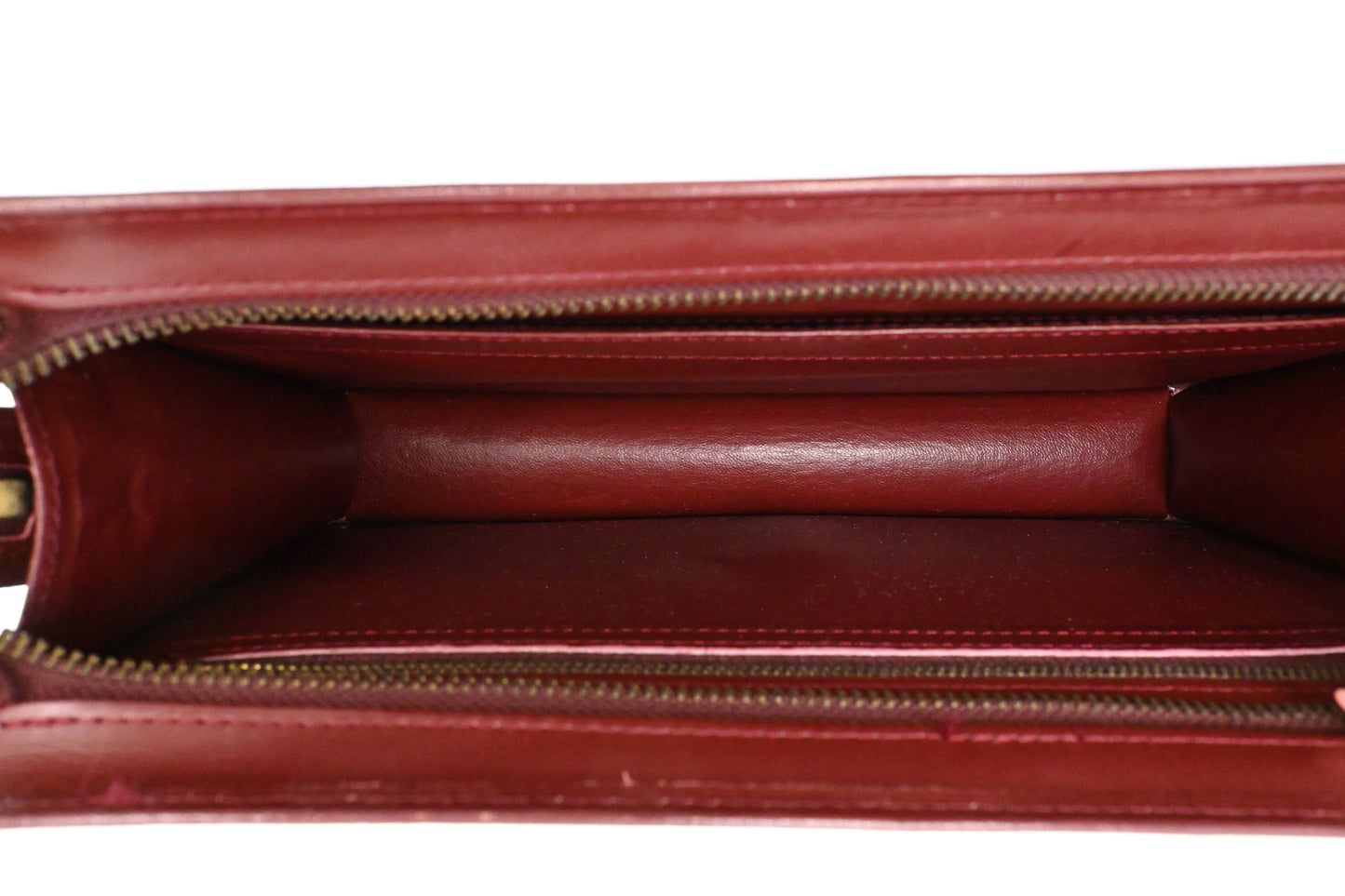 Cartier Clutch in Burgundy Leather