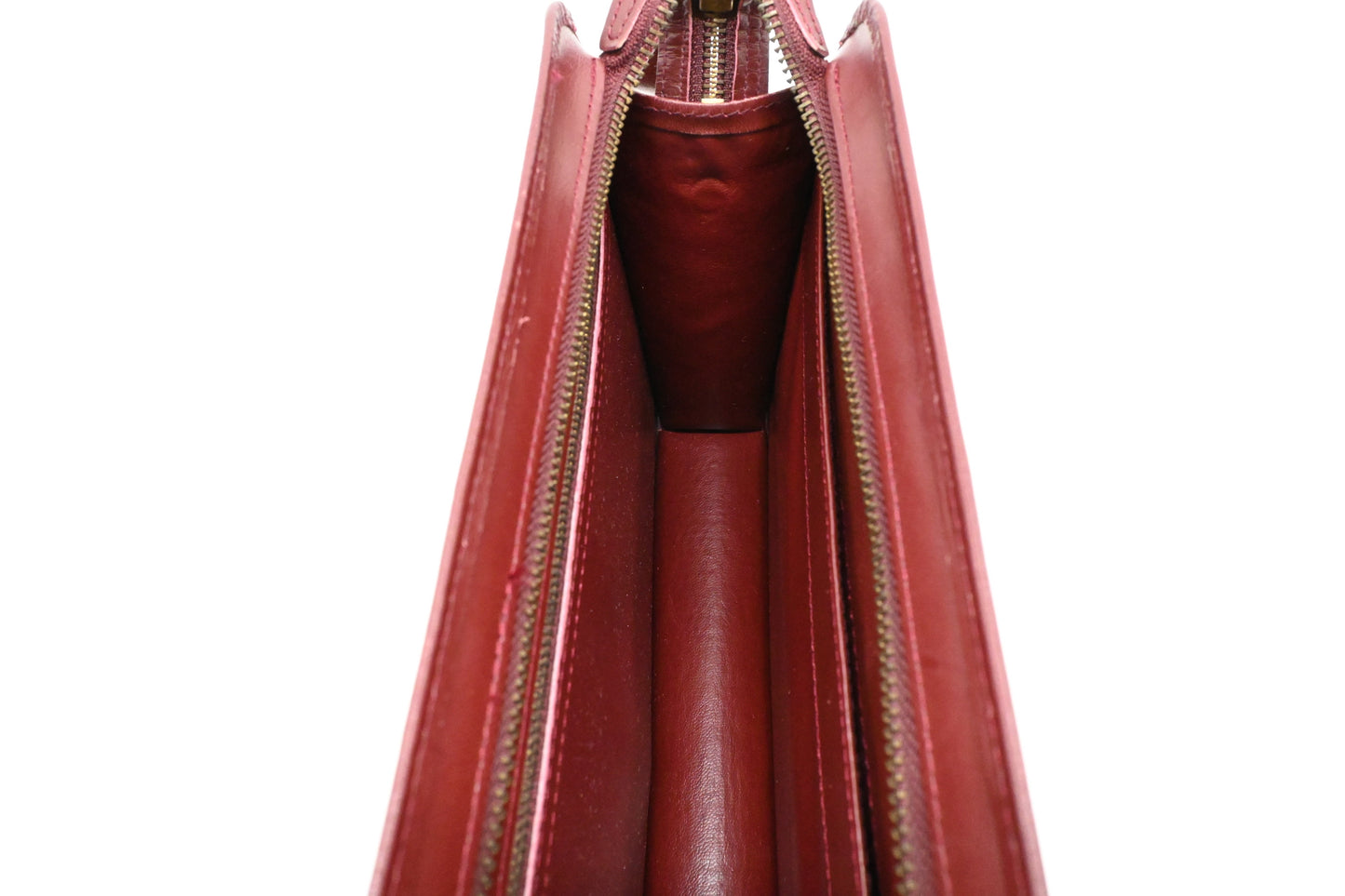 Cartier Clutch in Burgundy Leather