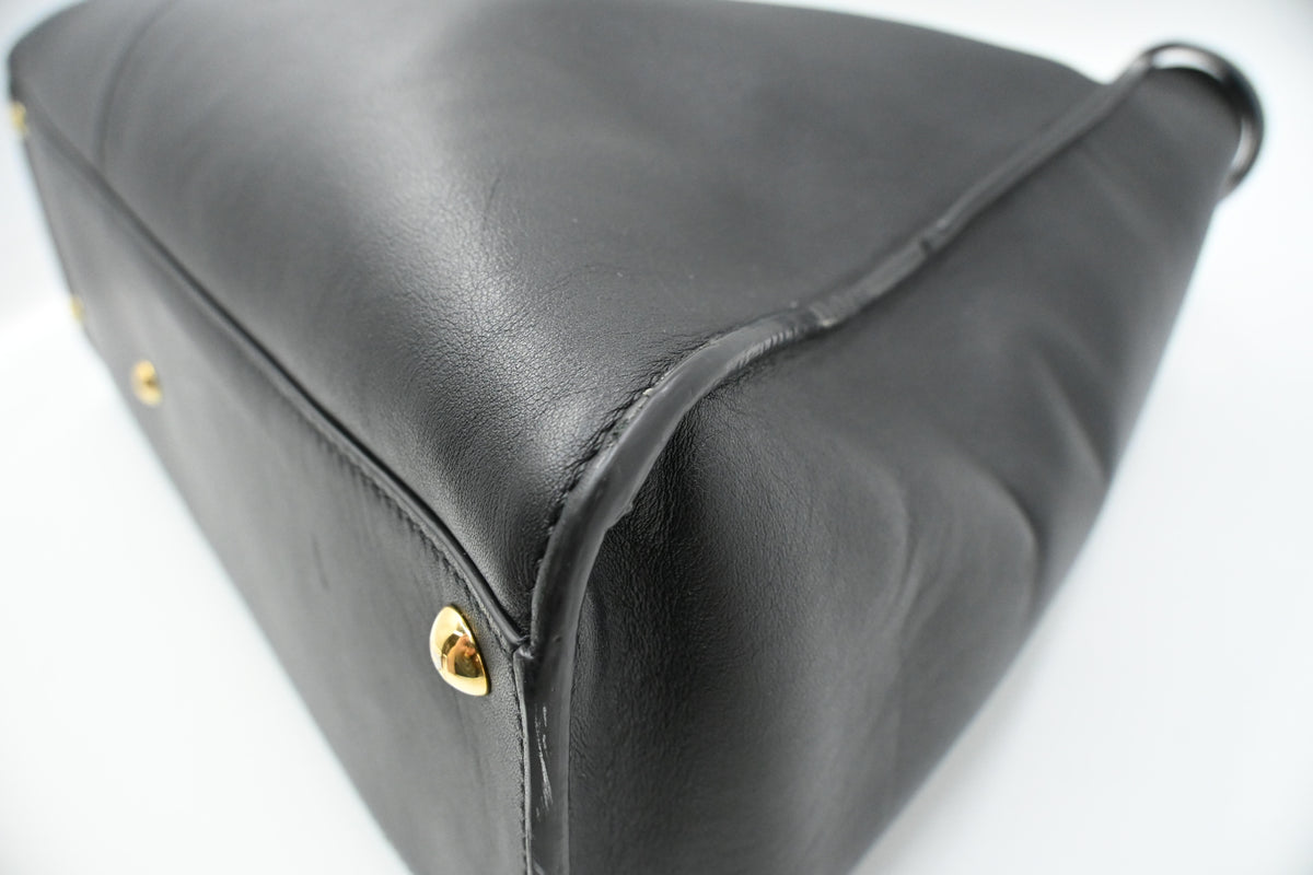 Fendi Large Peekaboo in Black Leather