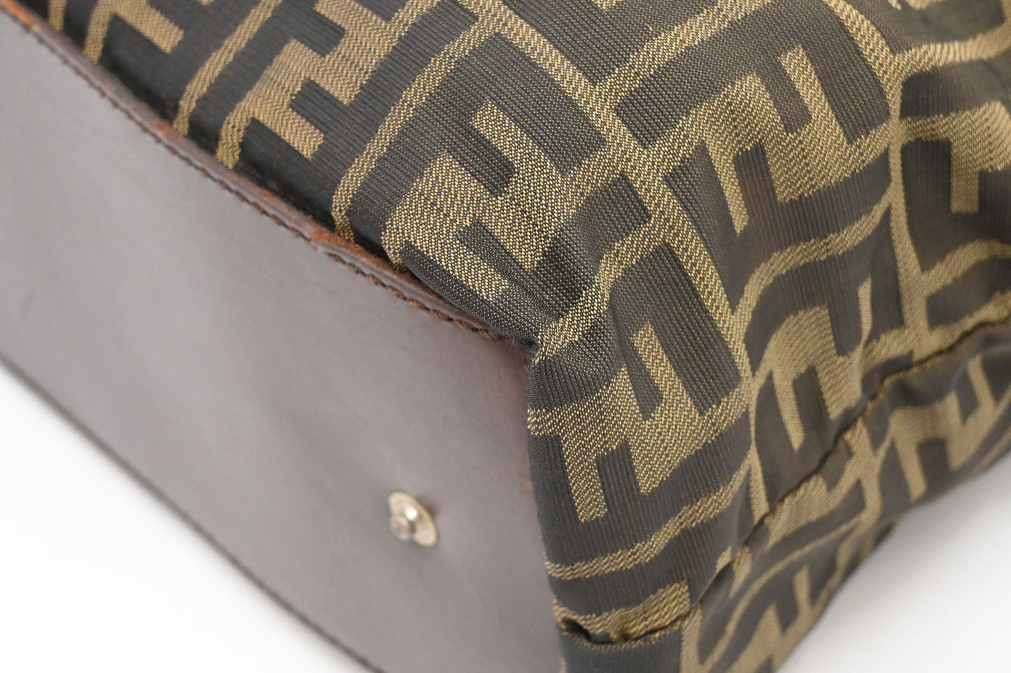 Fendi Foldable Handbag in Zucca Canvas