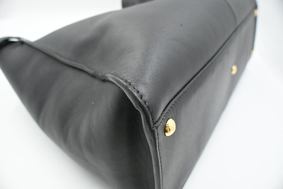 Fendi Large Peekaboo in Black Leather