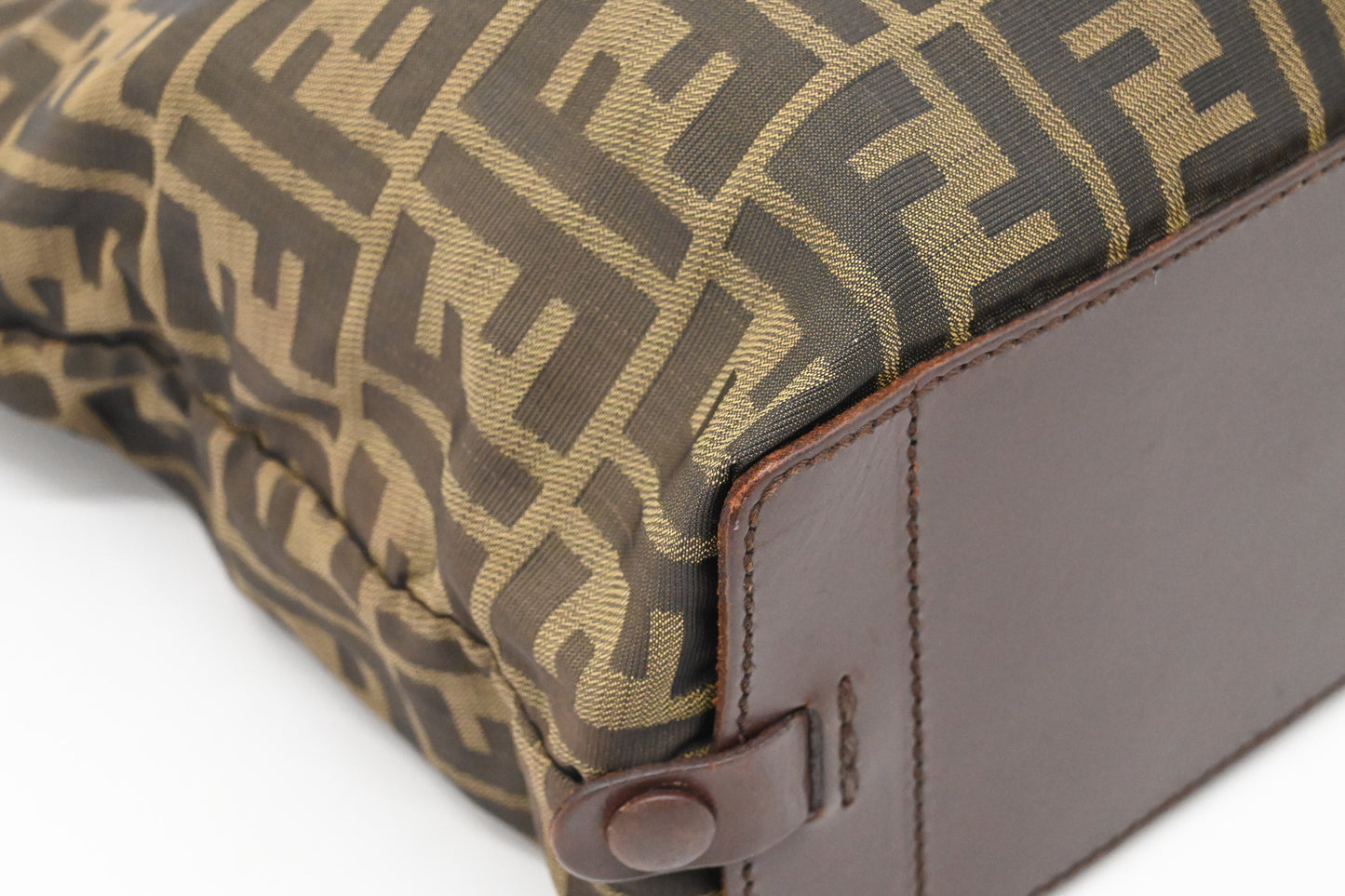 Fendi Foldable Handbag in Zucca Canvas