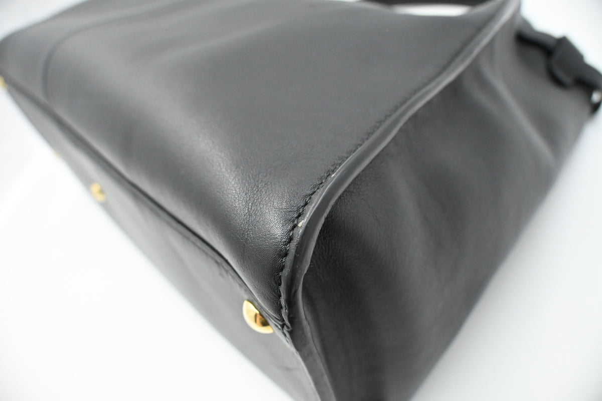Fendi Large Peekaboo in Black Leather