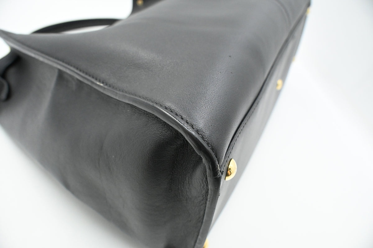 Fendi Large Peekaboo in Black Leather
