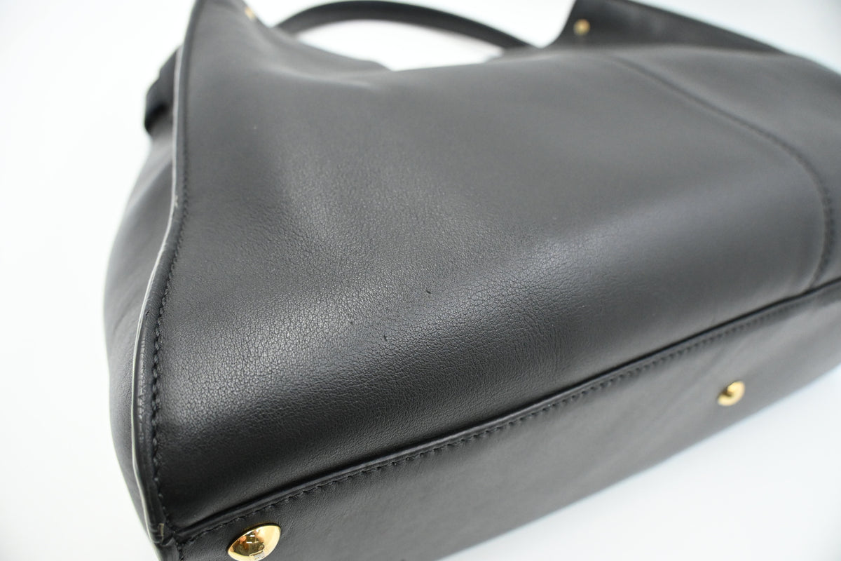 Fendi Large Peekaboo in Black Leather