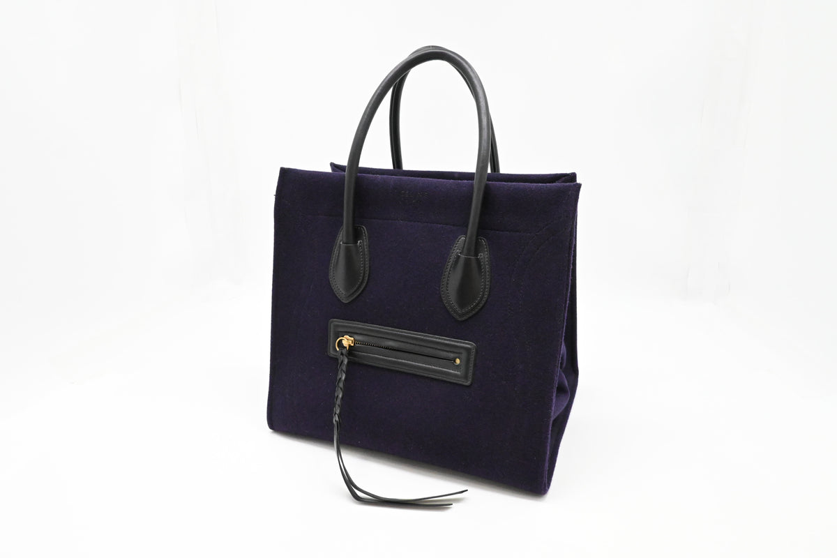 Celine Medium Phantom in Navy Blue Felt