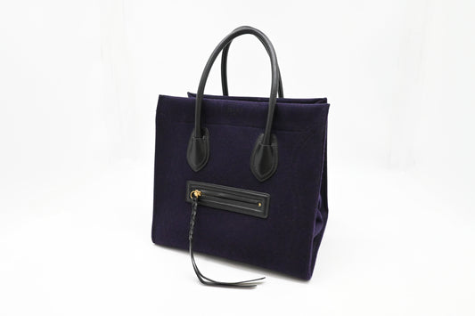 Celine Medium Phantom Luggage in Navy Blue Felt