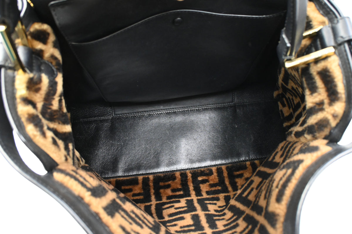 Fendi Large Peekaboo in Black Leather