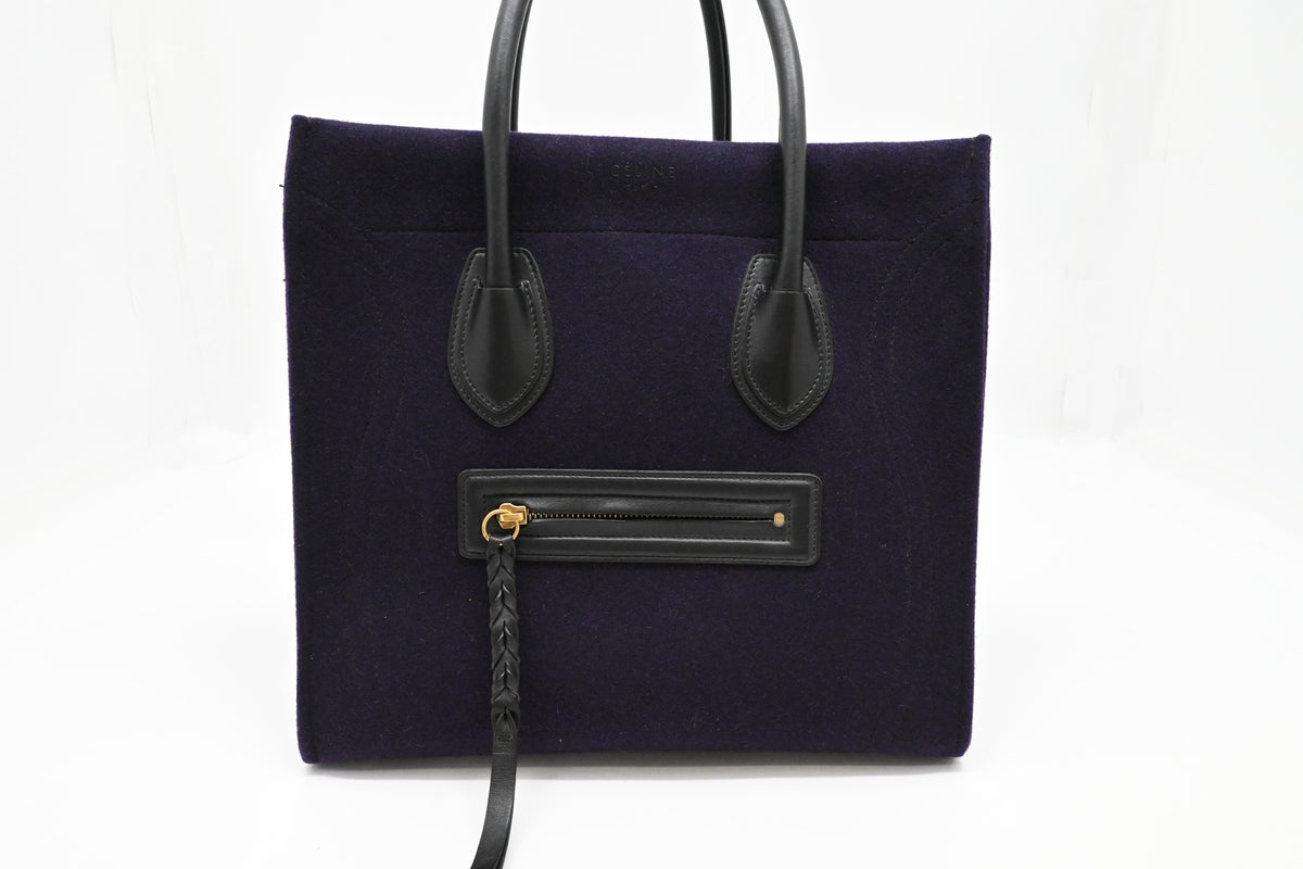 Celine Medium Phantom in Navy Blue Felt