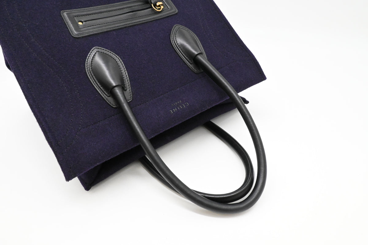 Celine Medium Phantom in Navy Blue Felt
