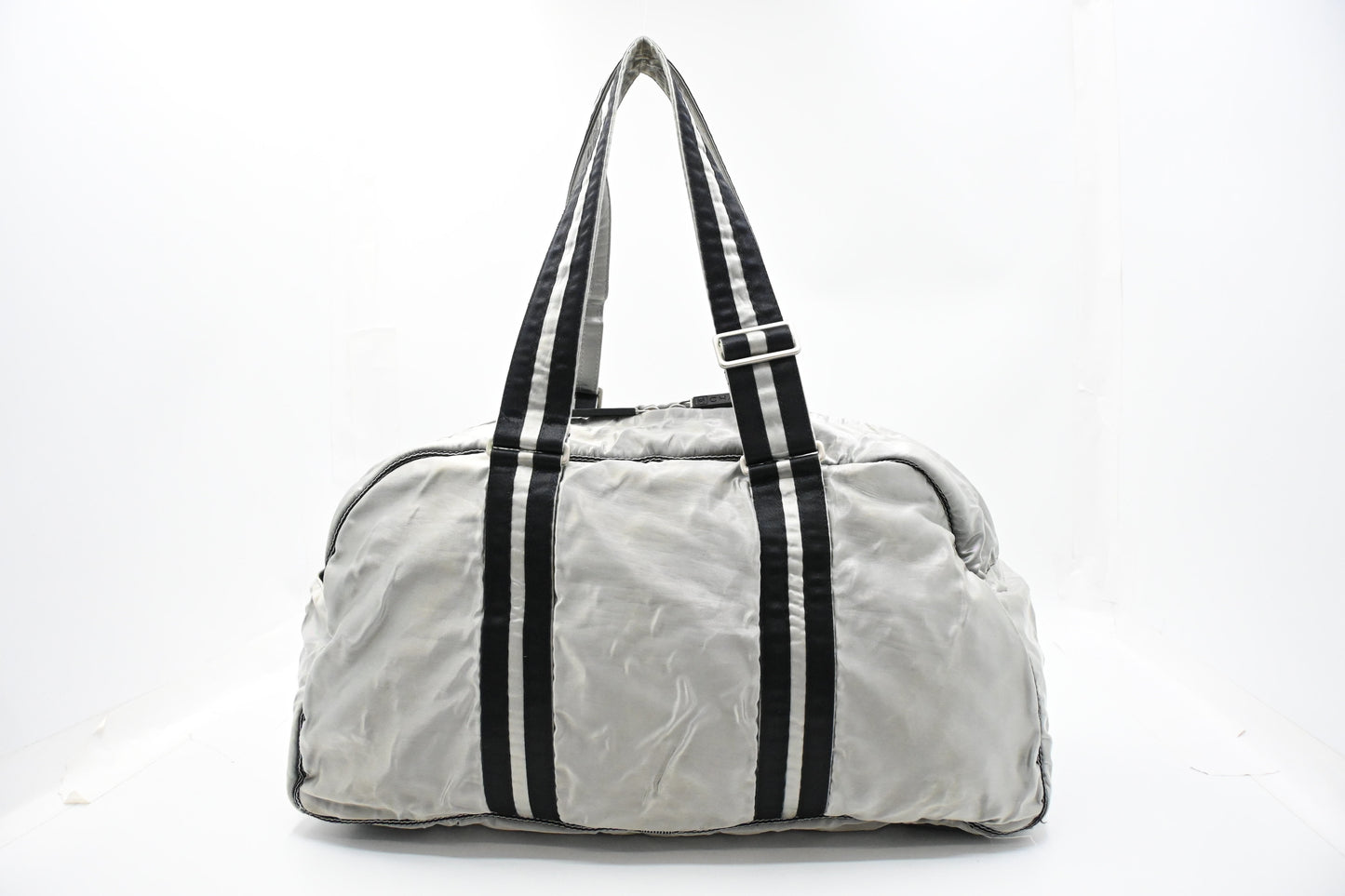 Chanel Sport Line Duffle Bag in Silver Satin