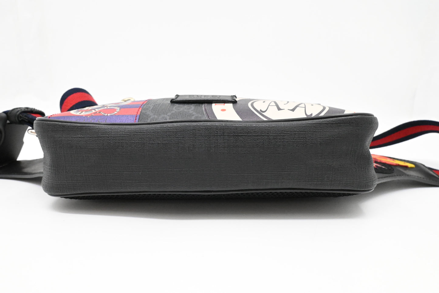 Gucci Night Courrier Waist Bag in Black GG Supreme Canvas