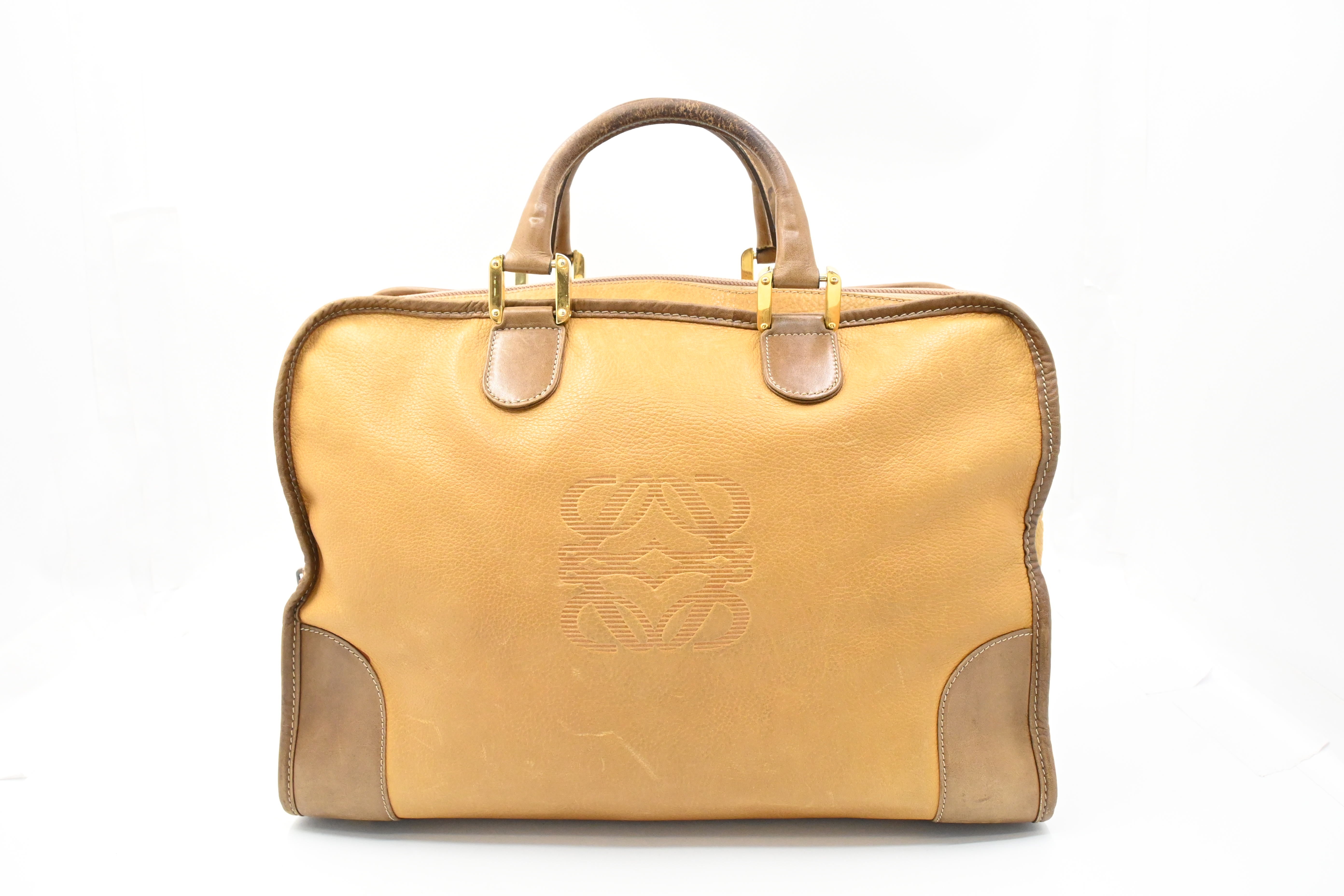 Loewe Boston Bag in Brown Leather – Weekly Lux Drop