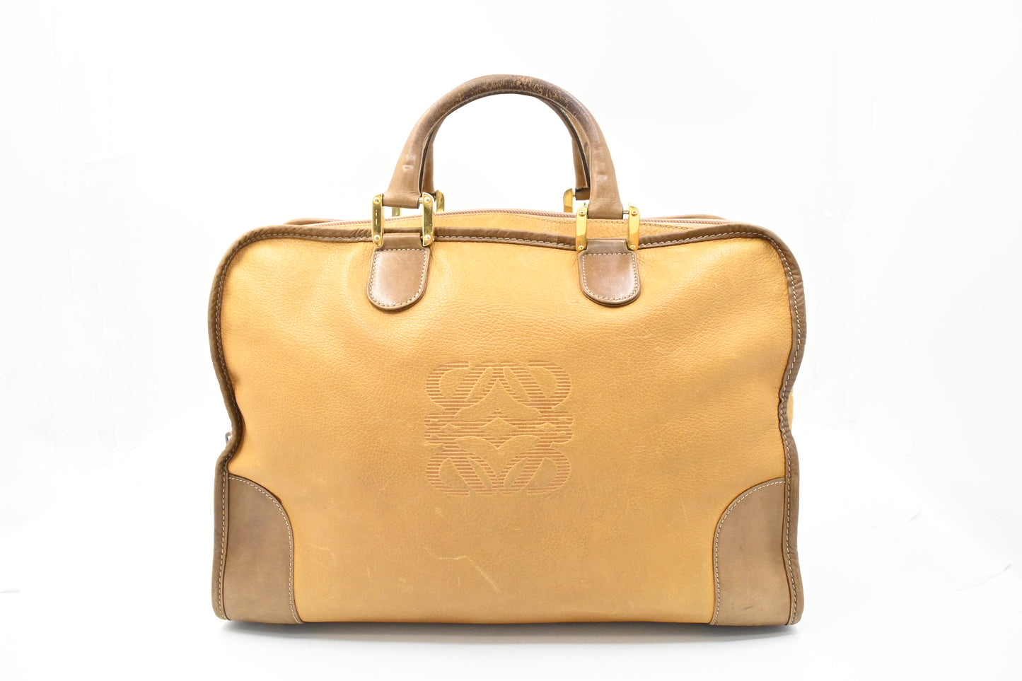 Loewe Boston Bag in Brown Leather