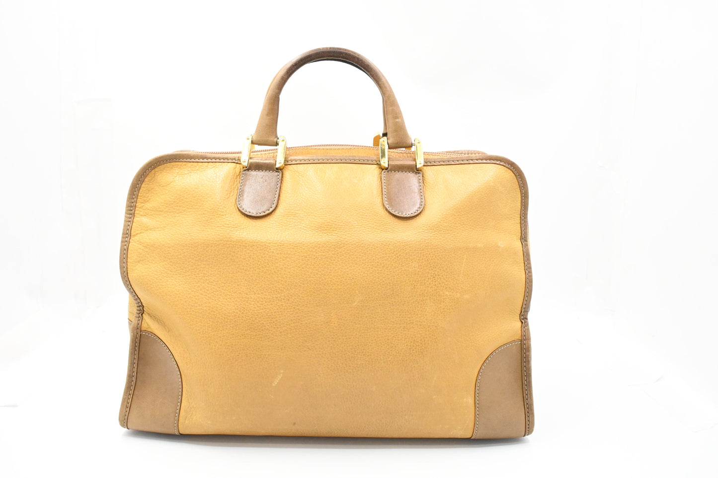 Loewe Boston Bag in Brown Leather