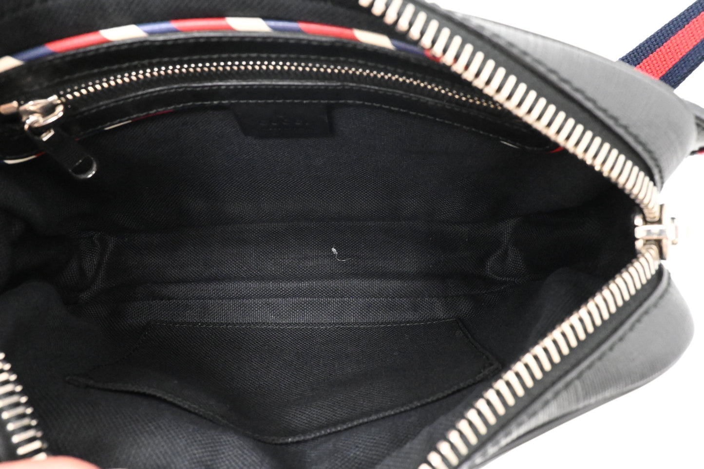Gucci Night Courrier Waist Bag in Black GG Supreme Canvas