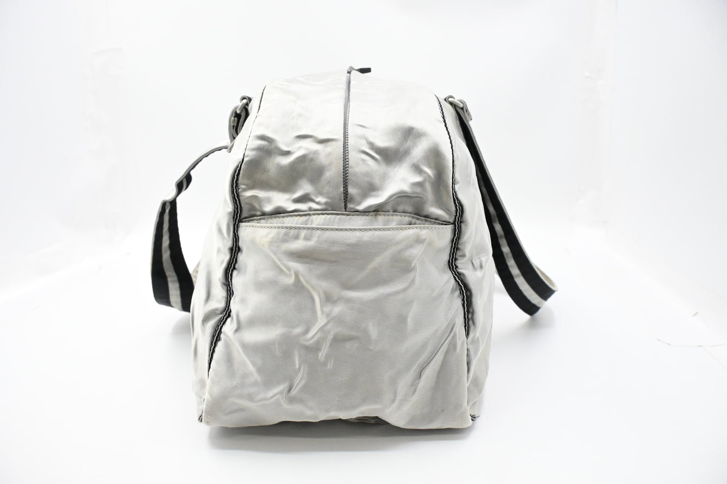 Chanel Sport Line Duffle Bag in Silver Satin