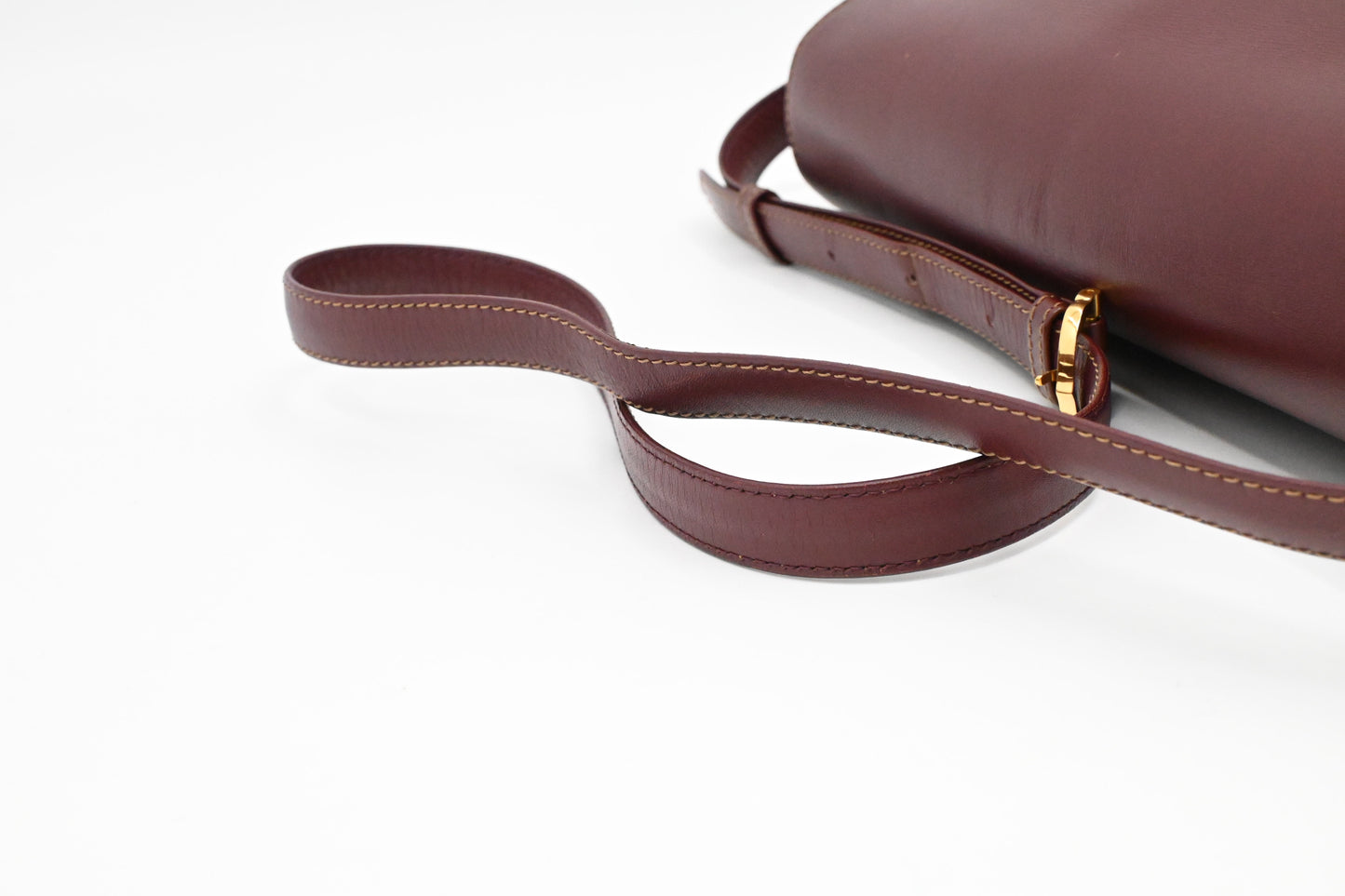 Cartier Crossbody in Burgundy Leather