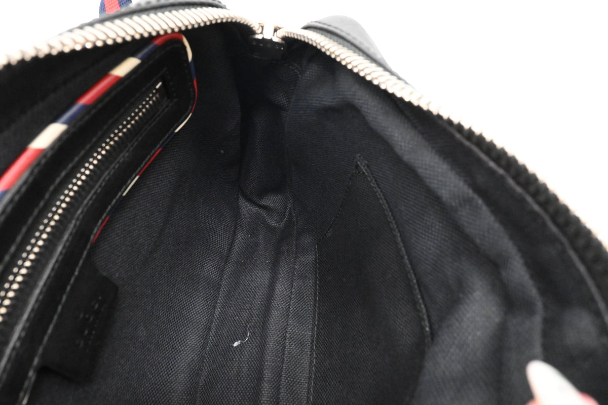 Gucci Night Courrier Waist Bag in Black GG Supreme Canvas