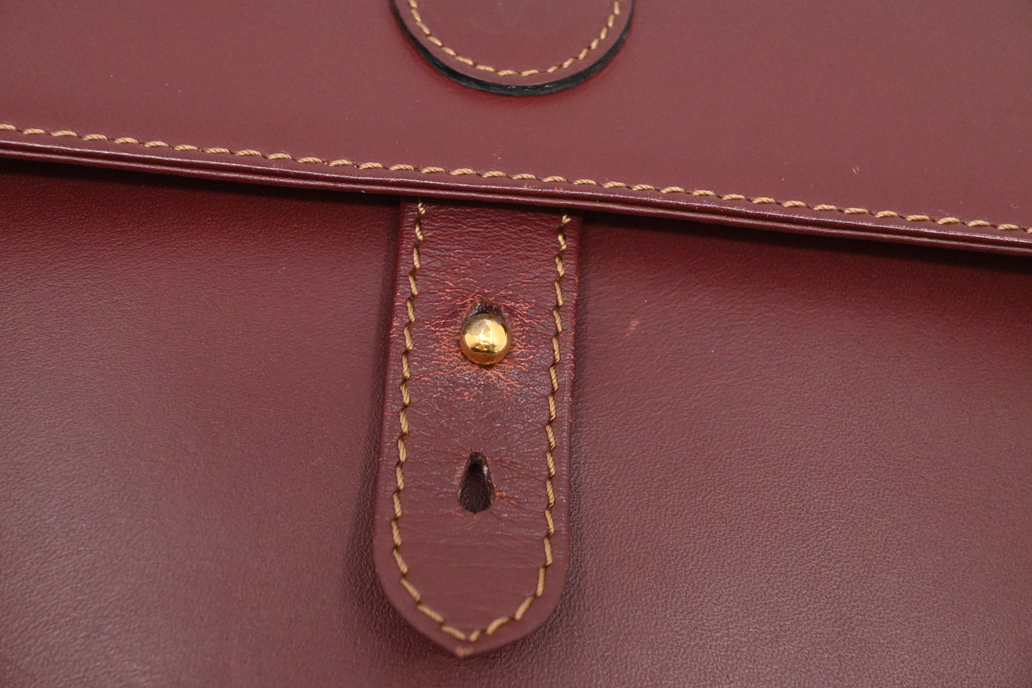 Cartier Crossbody in Burgundy Leather