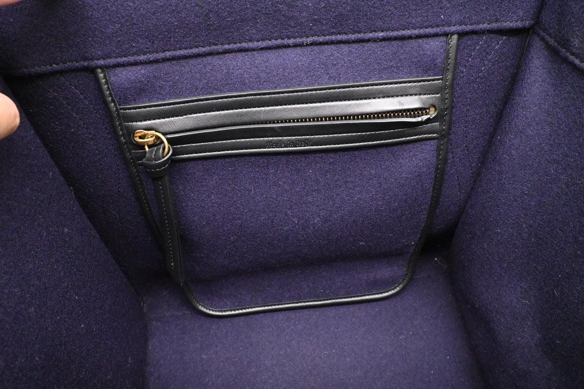 Celine Medium Phantom in Navy Blue Felt