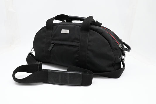 Gucci Bowling Bag in Black Nylon Canvas